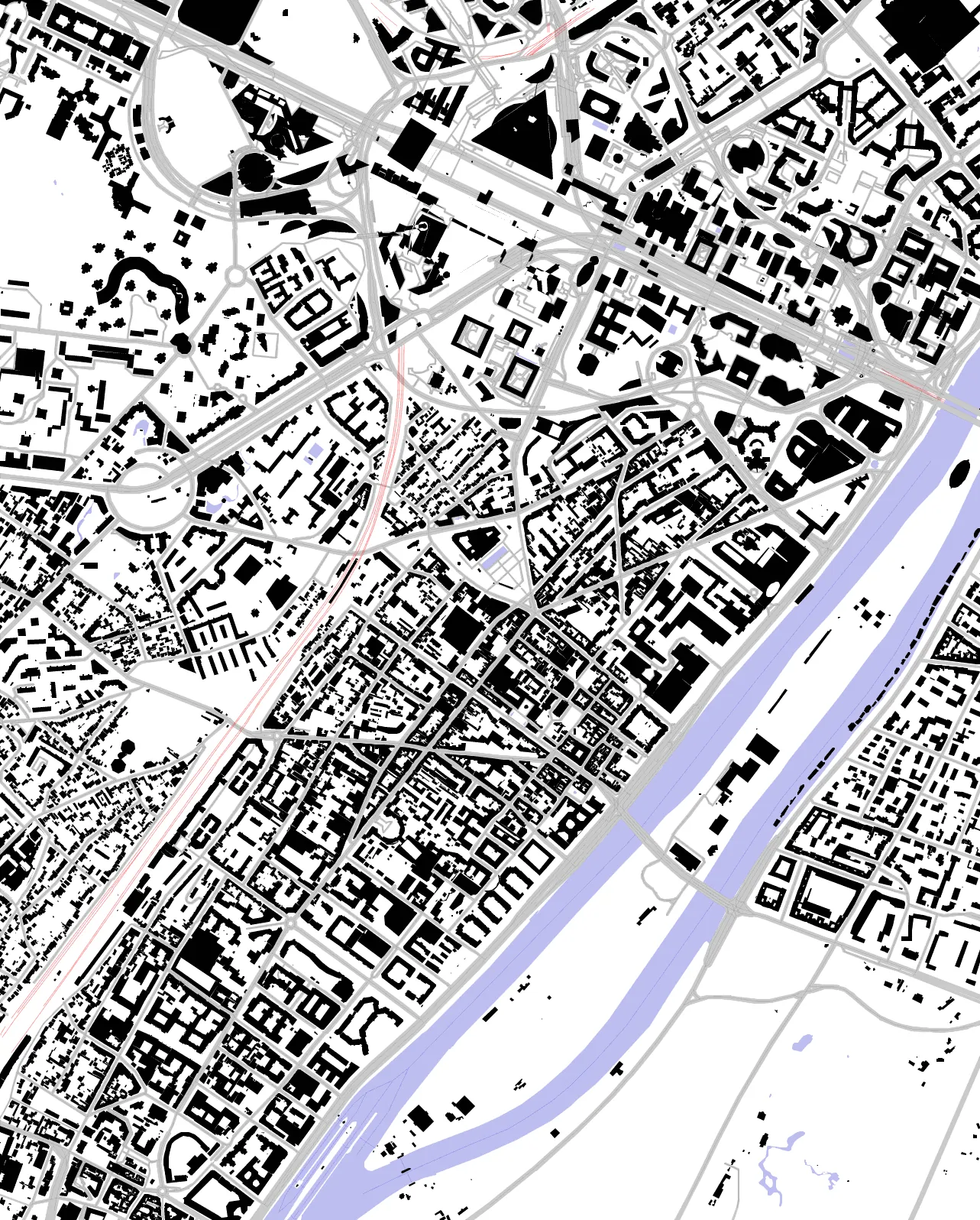 Puteaux figure ground plan