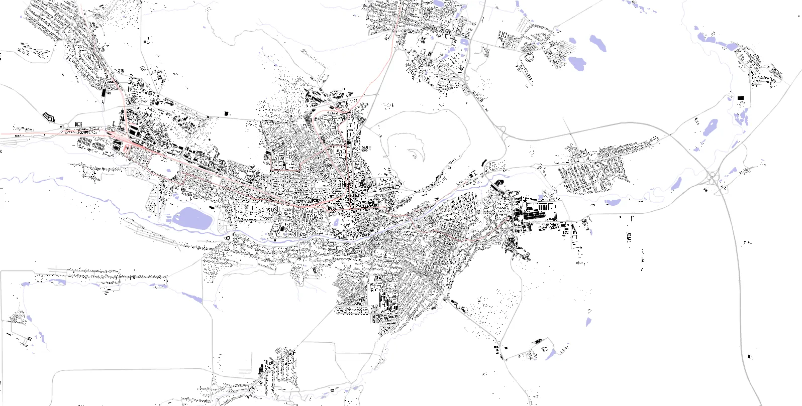 Pyatigorsk figure ground plan