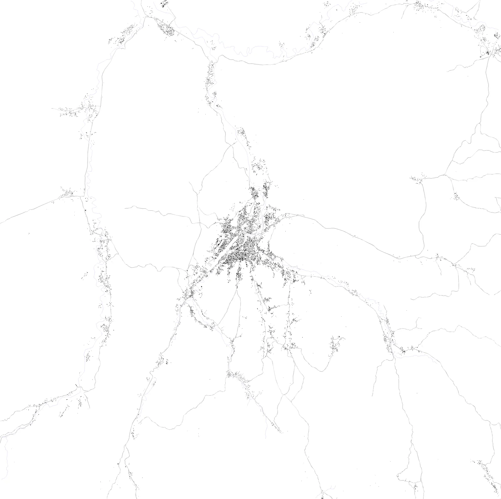 Qala i Naw figure ground plan