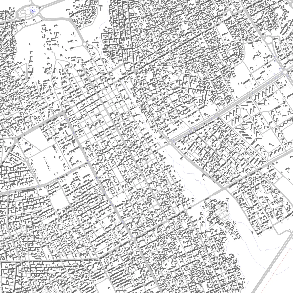 Qamishli site plan (2.5 km)