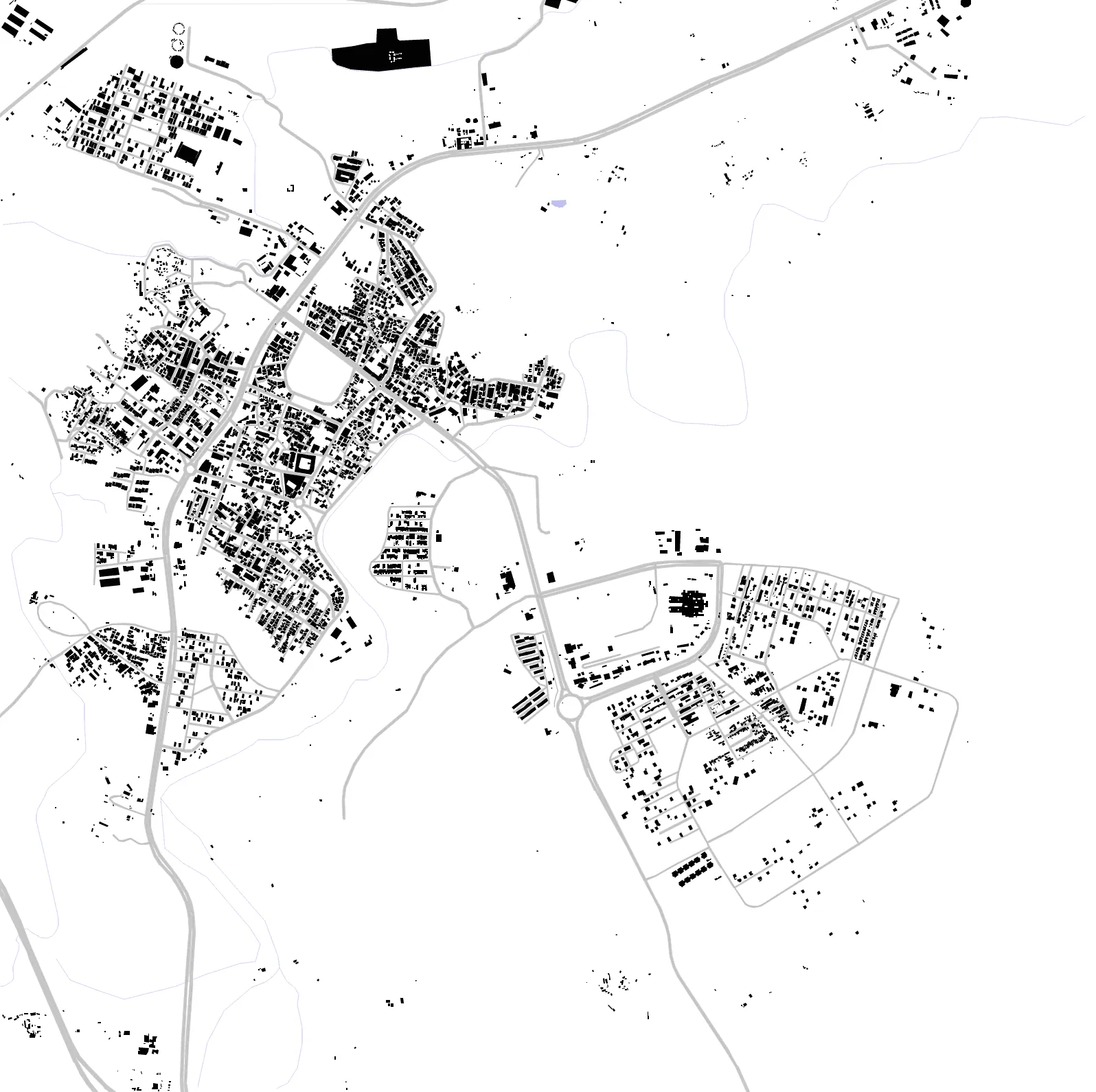Qasr-e Shirin figure ground plan