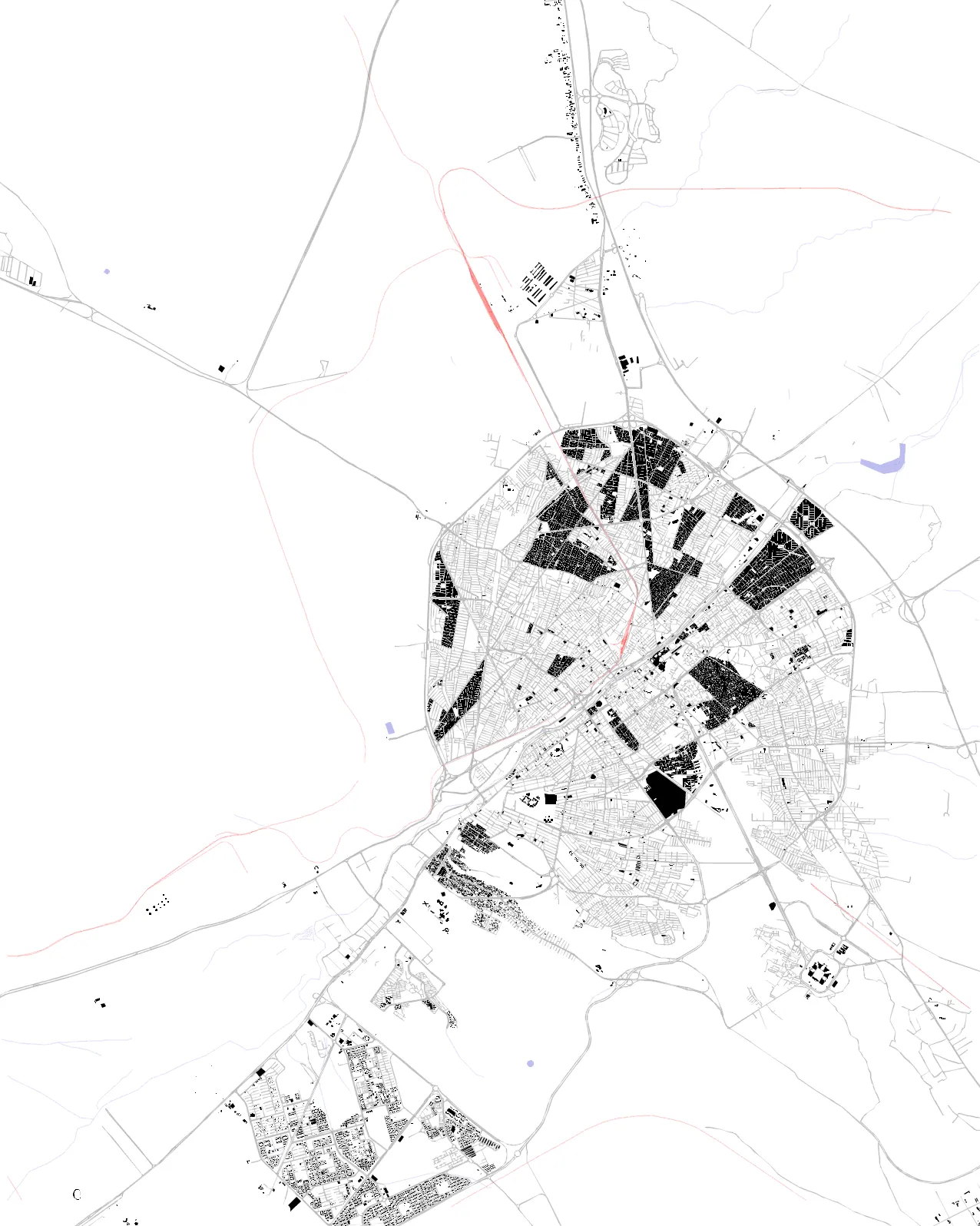 Qom figure ground plan