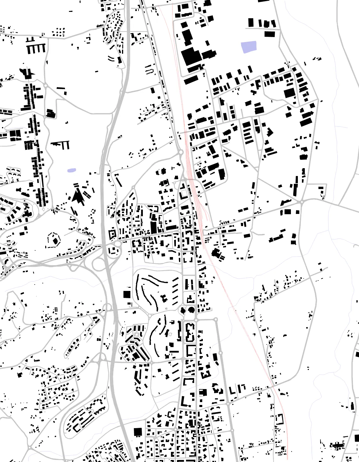 Quattromiglia figure ground plan