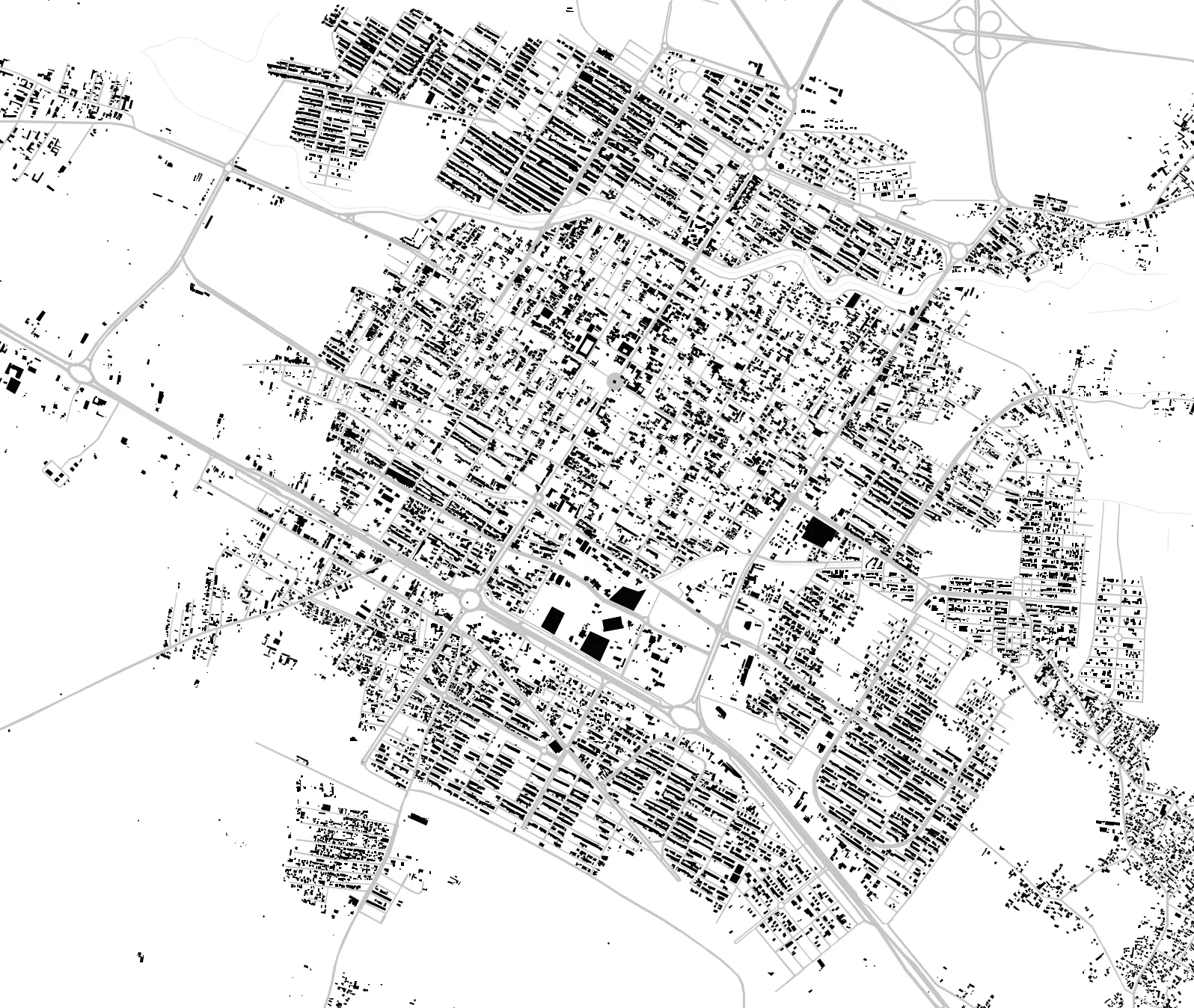 Quchan figure ground plan