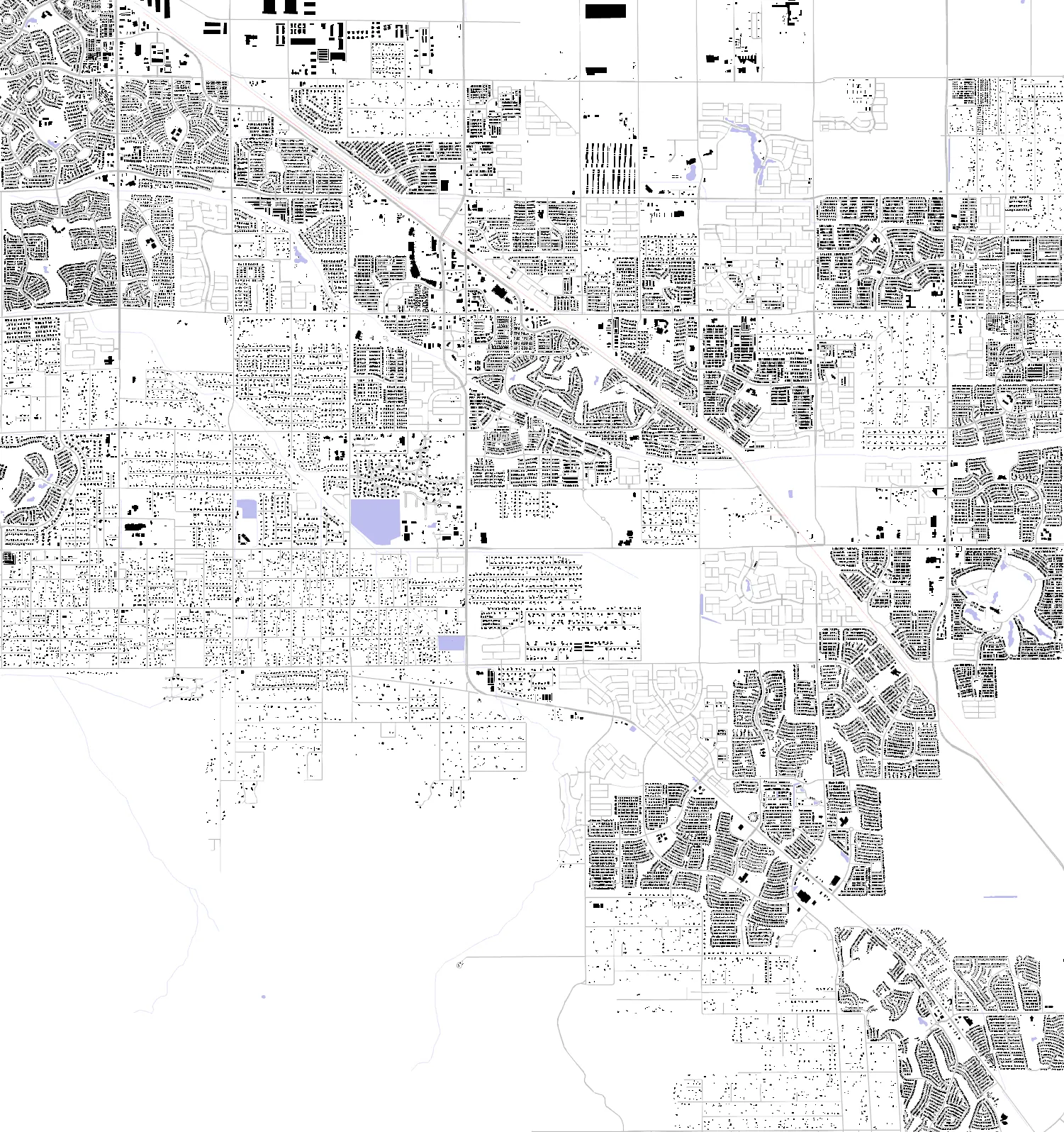 Queen Creek figure ground plan