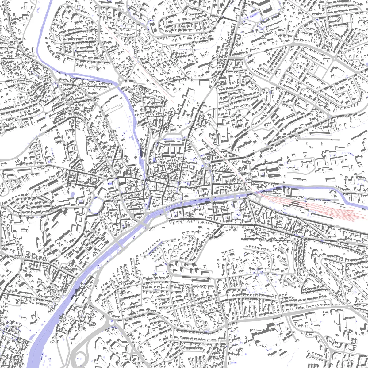 Quimper site plan (2.5 km)