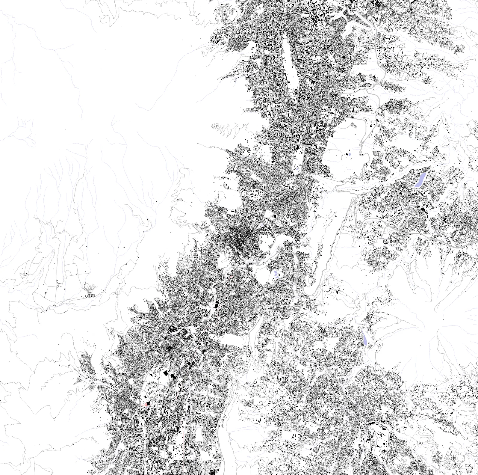 Quito figure ground plan