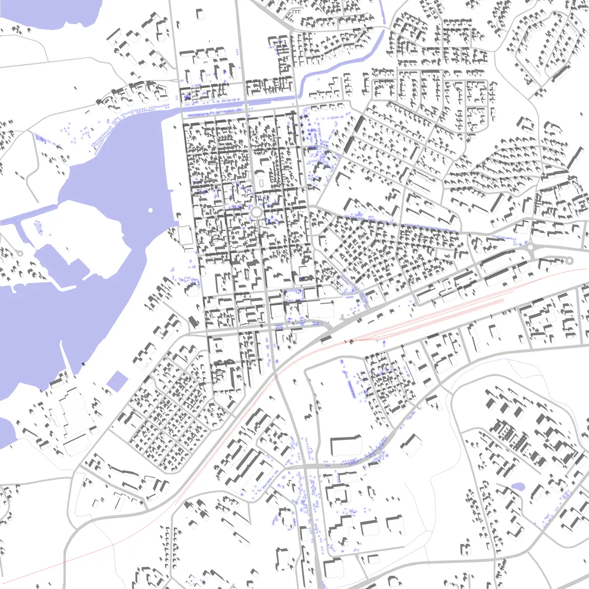 Raahe site plan (2.5 km)
