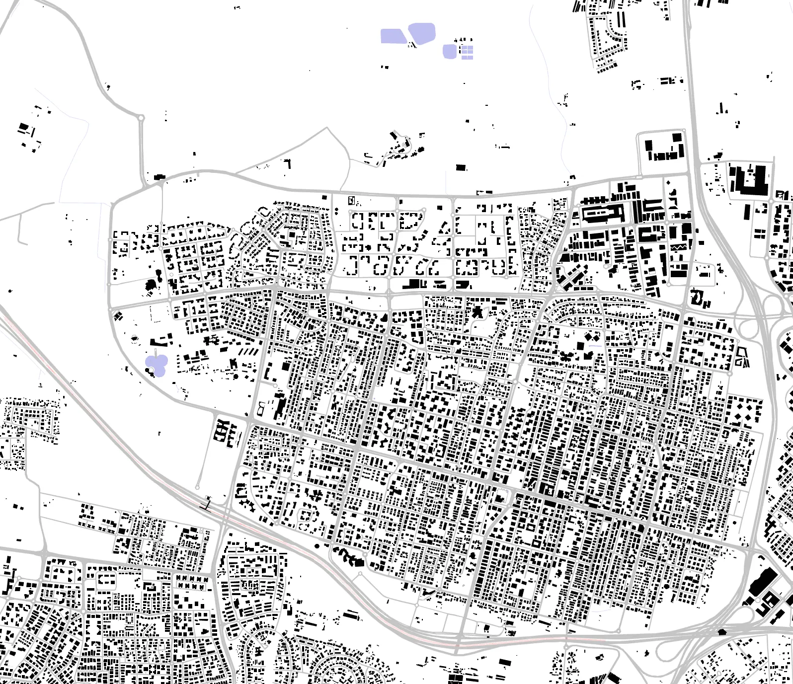 Raanana figure ground plan