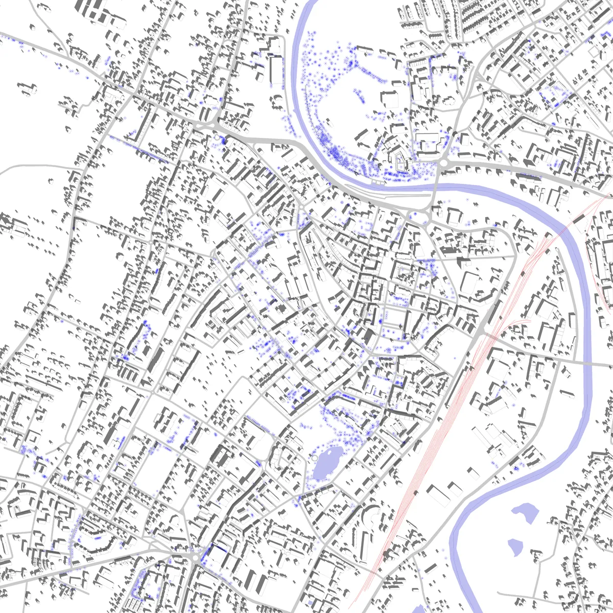 Racibórz site plan (2.5 km)
