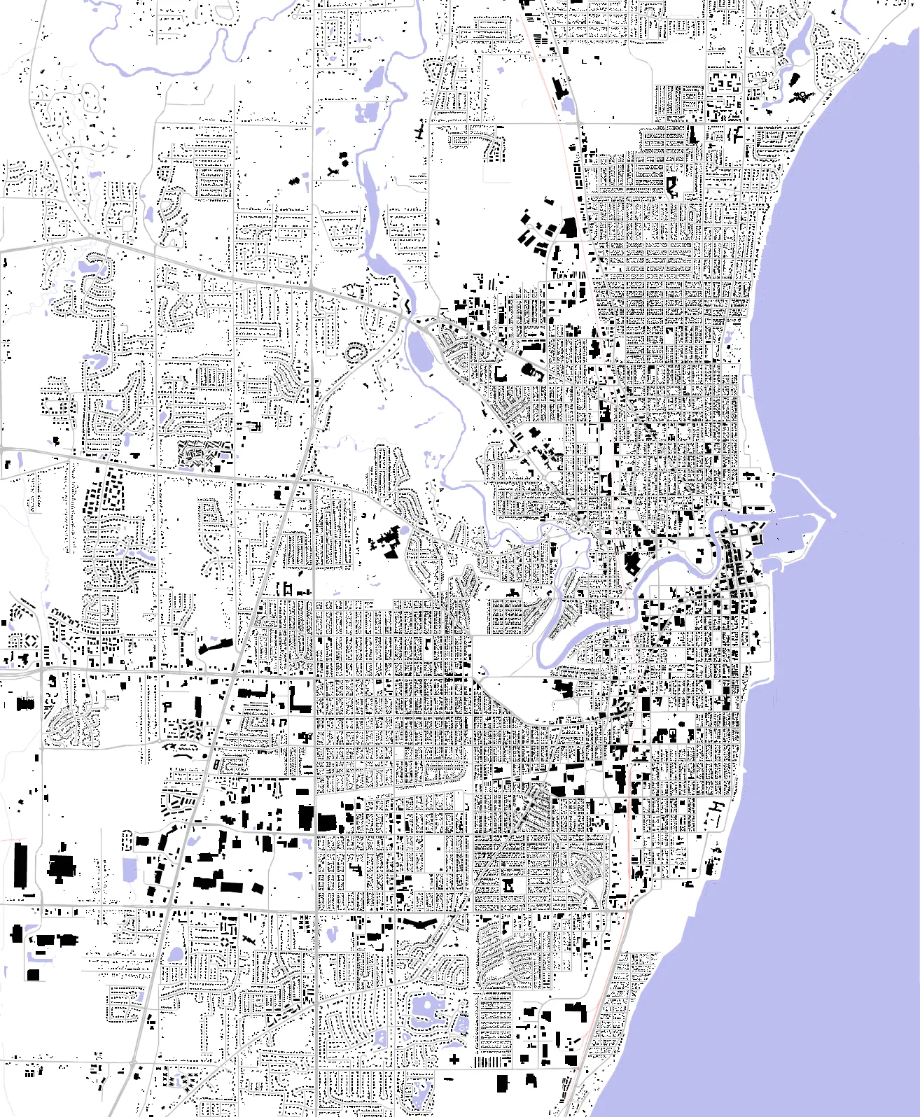 Racine figure ground plan