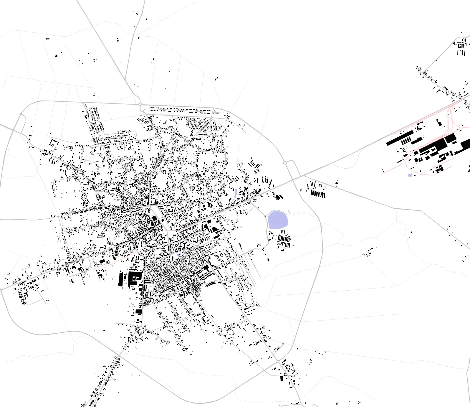Rădăuți figure ground plan