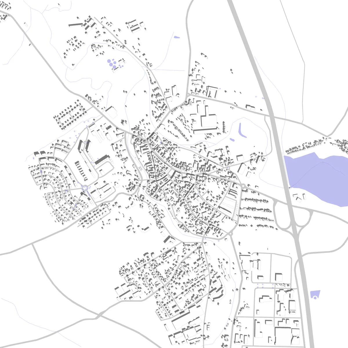 Radeburg Lageplan (2,5 km)