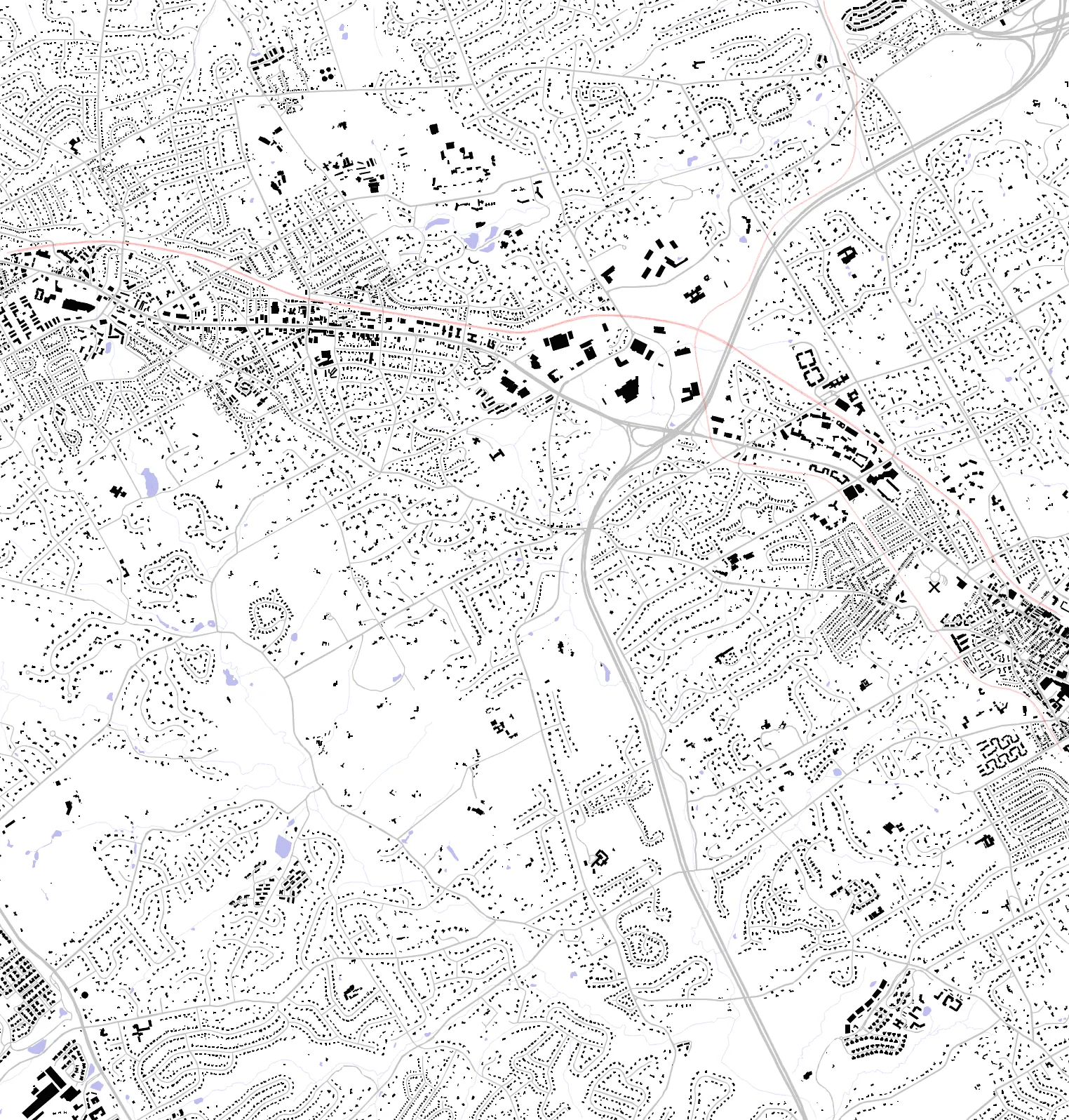 Radnor Township figure ground plan