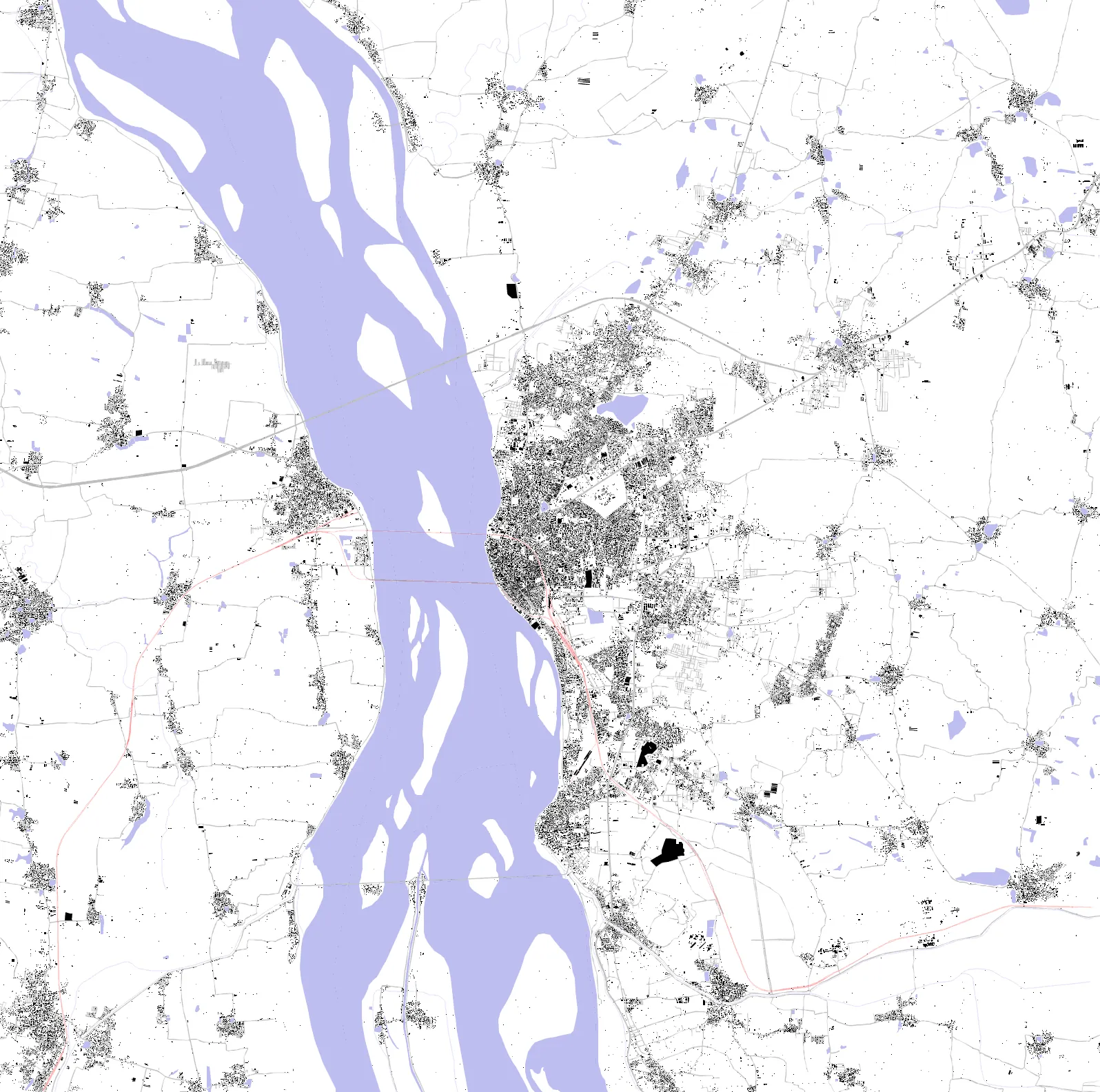 Rajahmundry figure ground plan