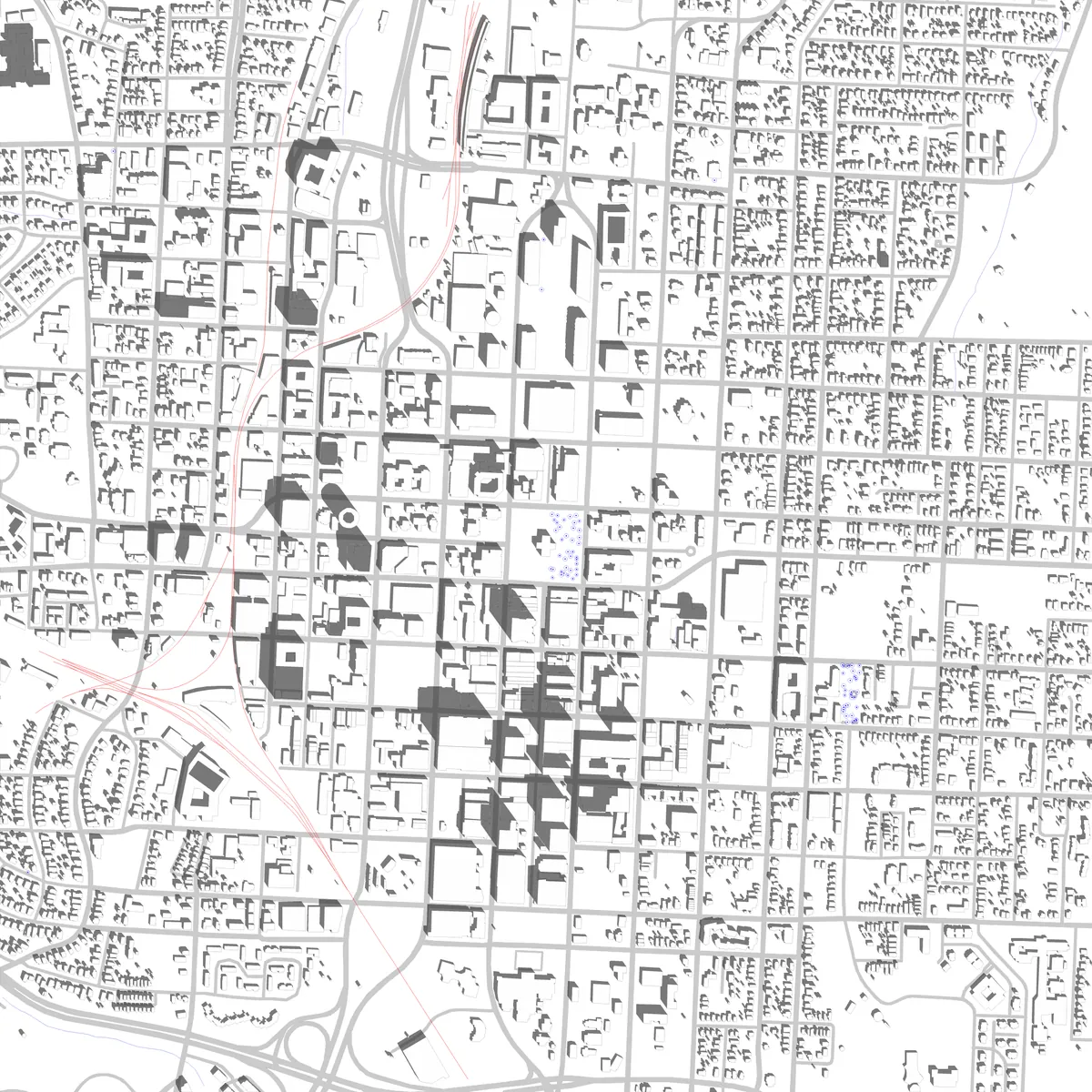 Raleigh site plan (2.5 km)