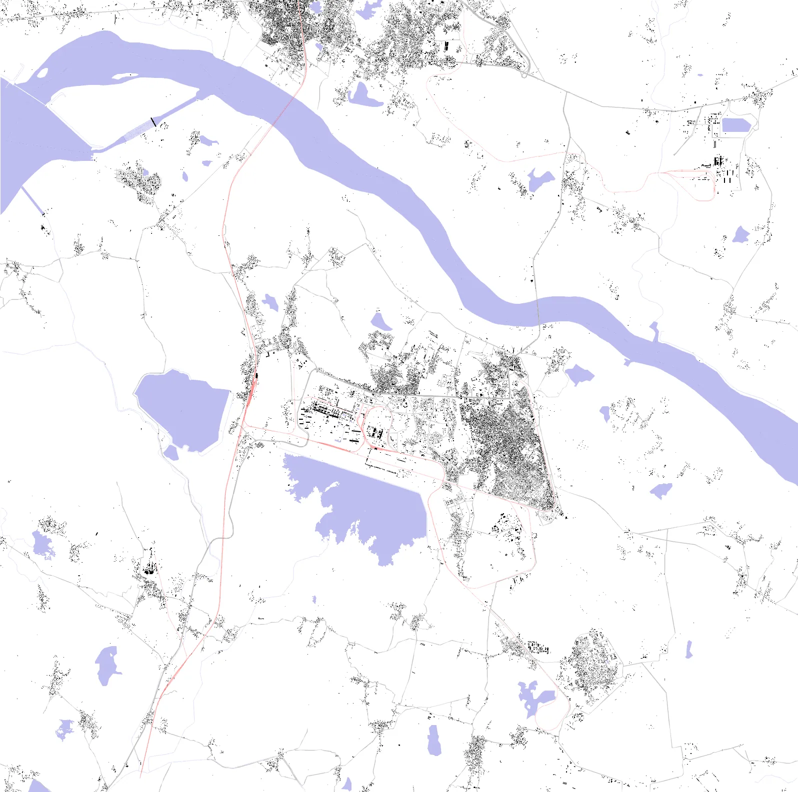 Ramagundam figure ground plan