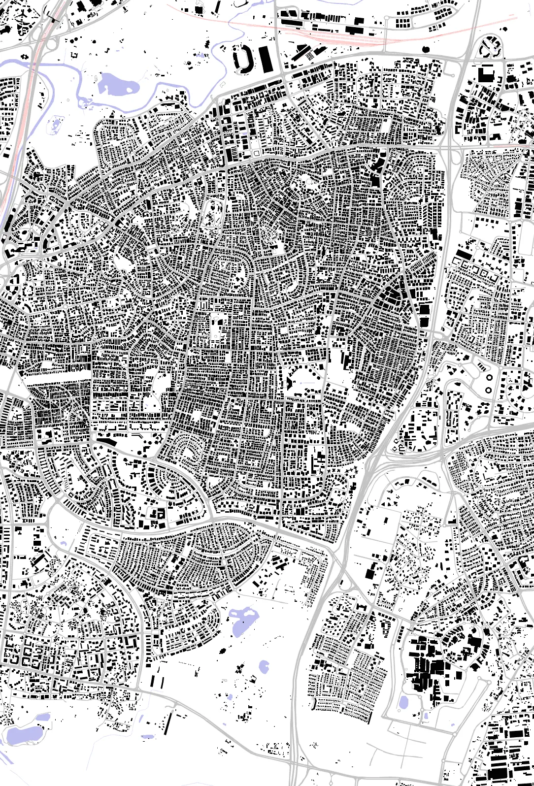Ramat Gan figure ground plan