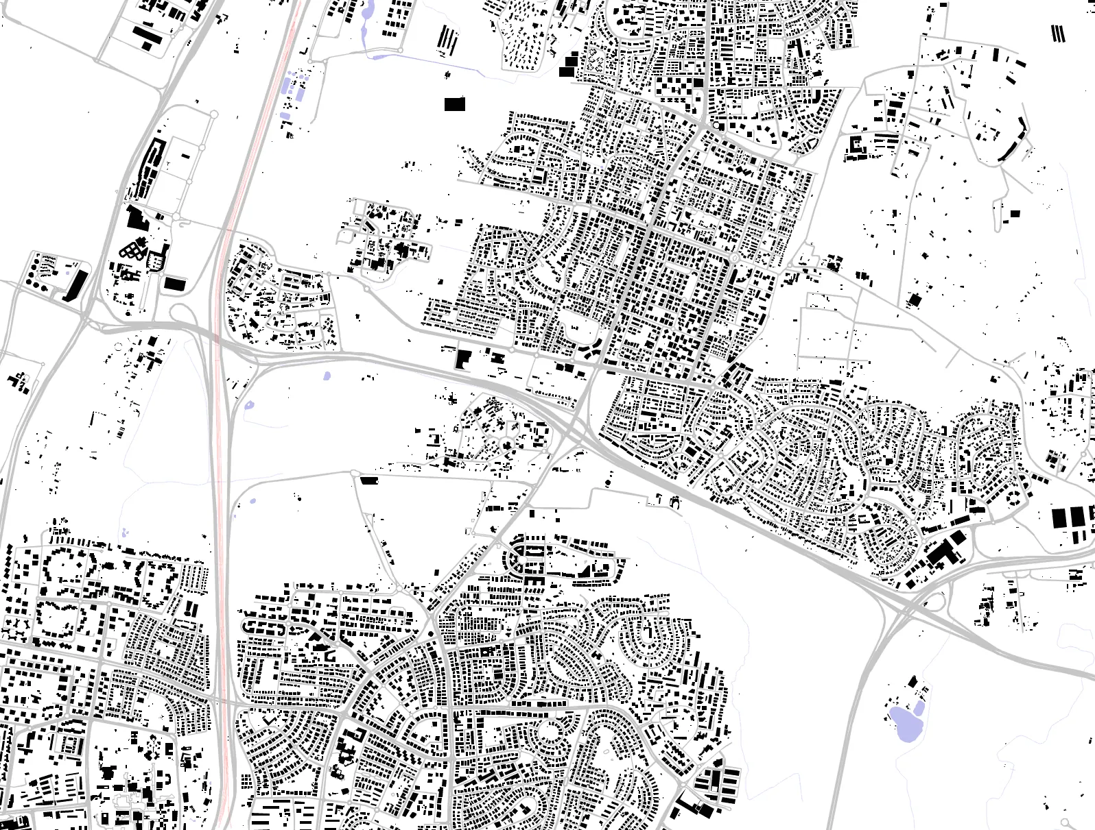 Ramat HaSharon figure ground plan