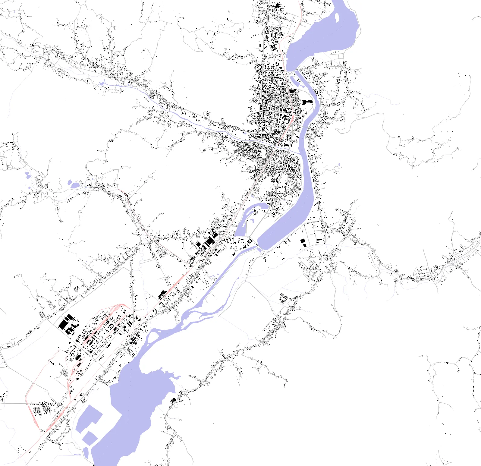 Râmnicu Vâlcea figure ground plan