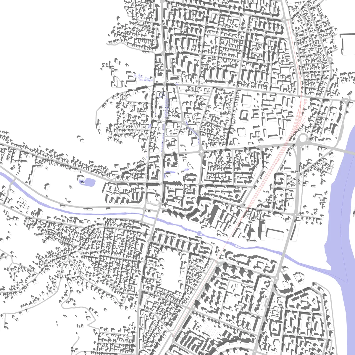 Râmnicu Vâlcea site plan (2.5 km)