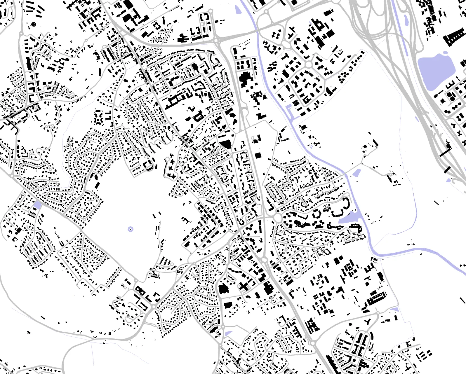 Ramonville-Saint-Agne figure ground plan
