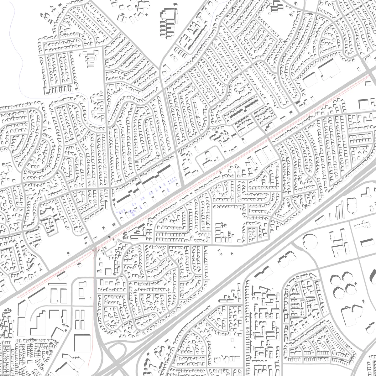 Rancho Cordova site plan (2.5 km)