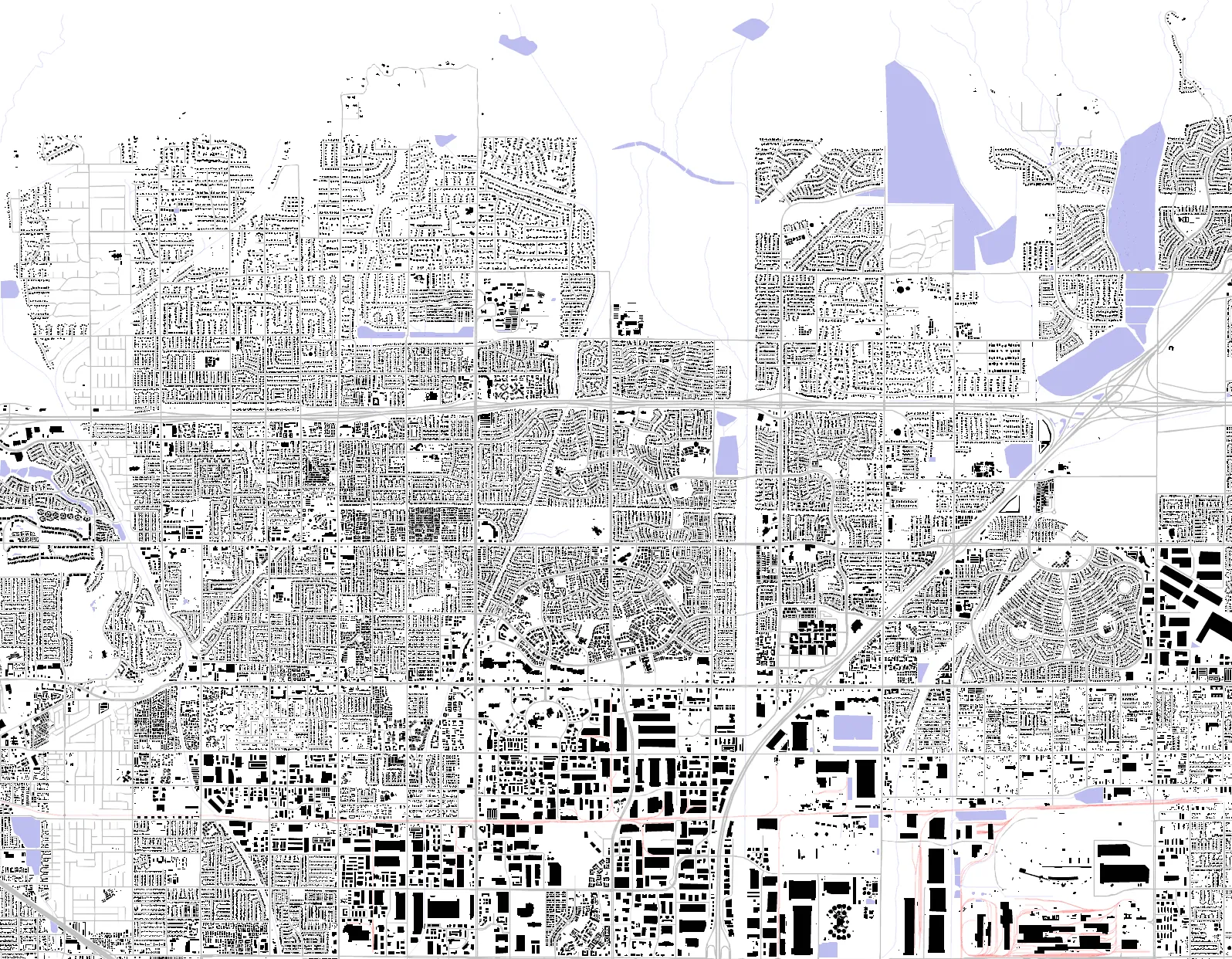 Rancho Cucamonga figure ground plan