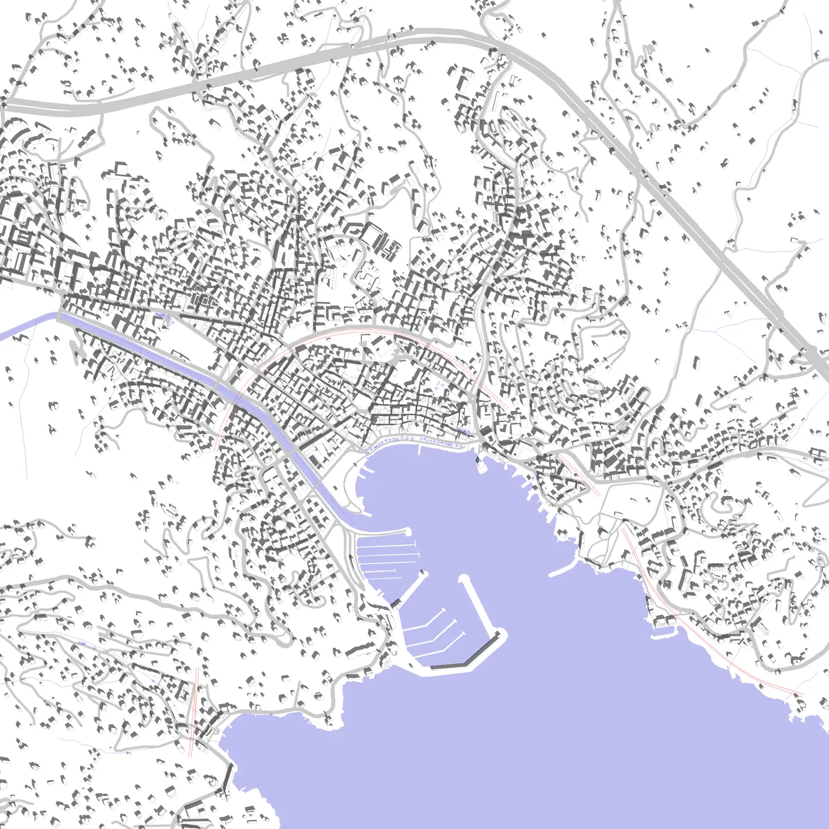Rapallo site plan (2.5 km)