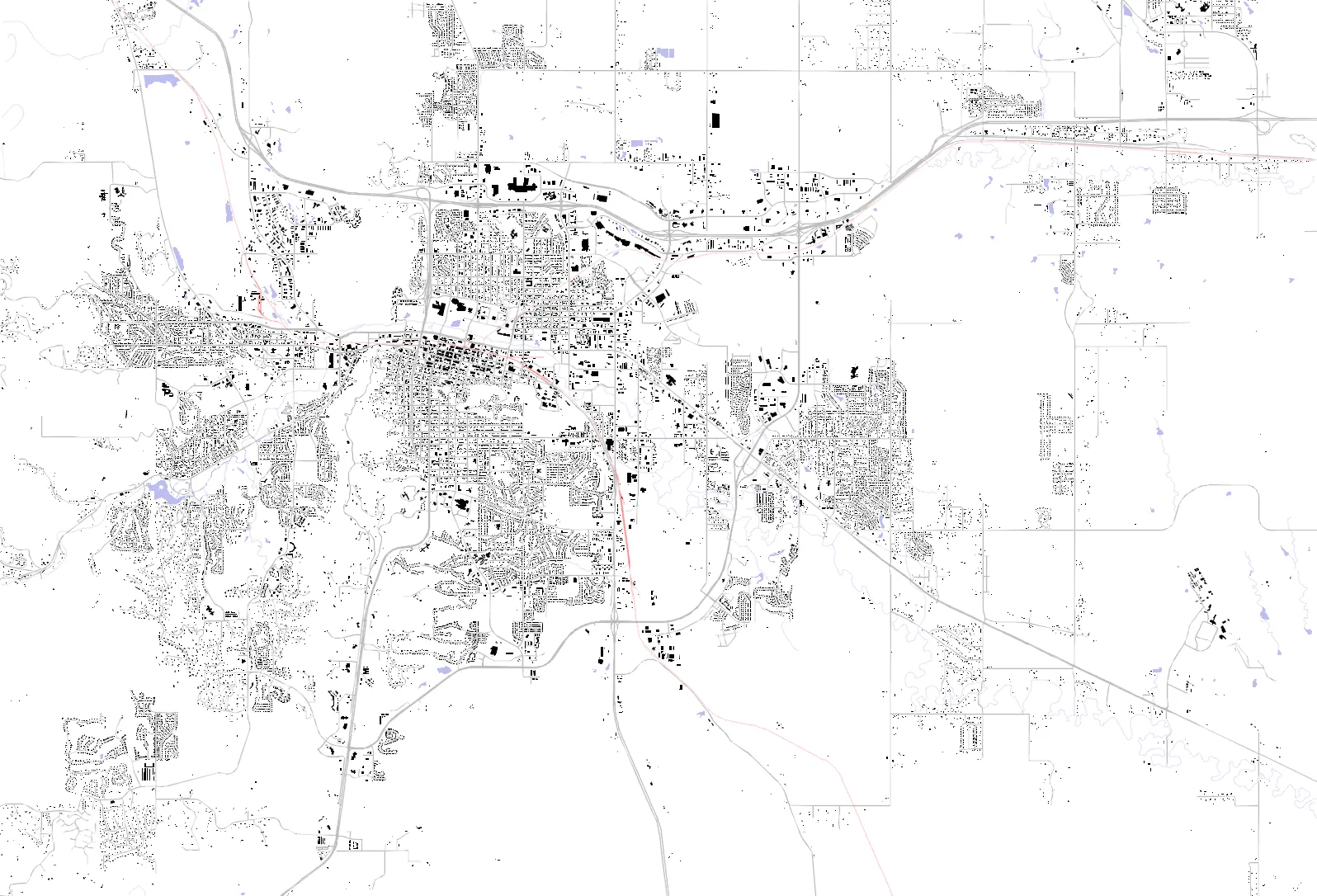 Rapid City figure ground plan