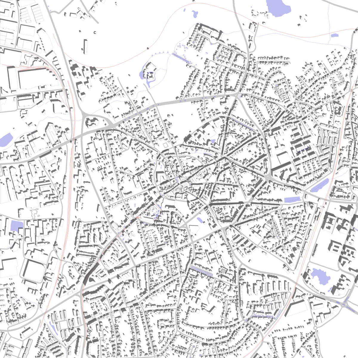 Ratingen site plan (2.5 km)