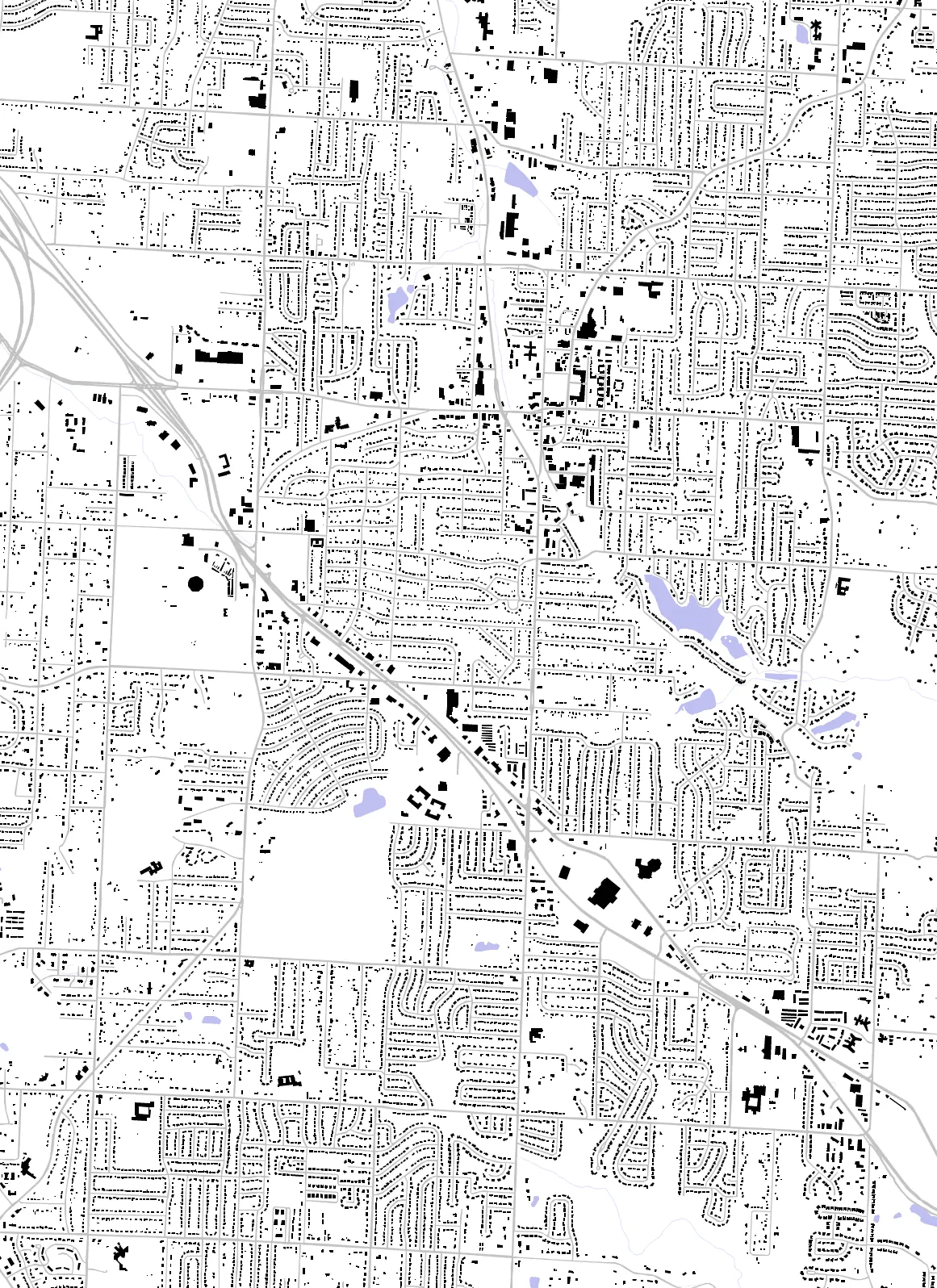 Raytown figure ground plan