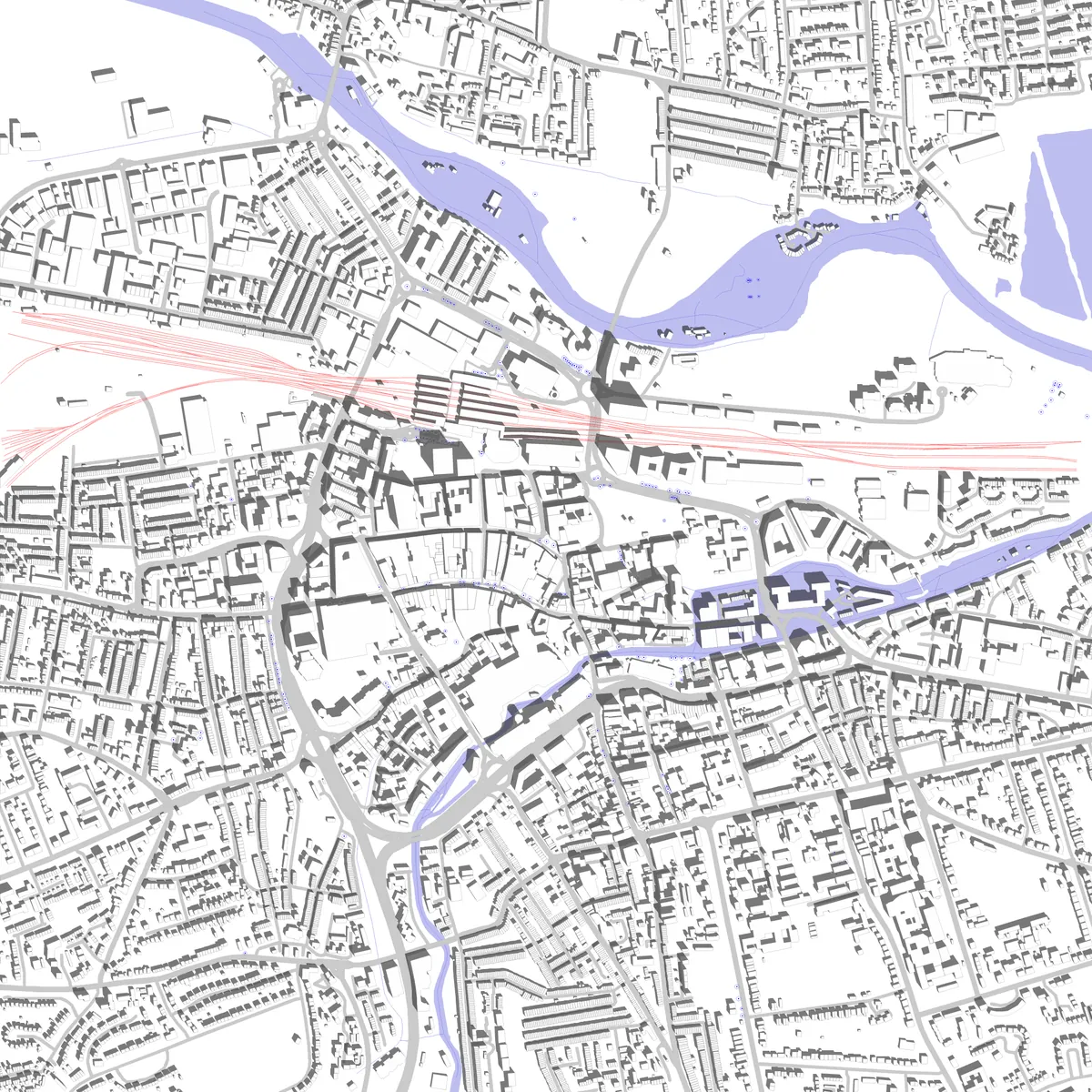 Reading site plan (2.5 km)