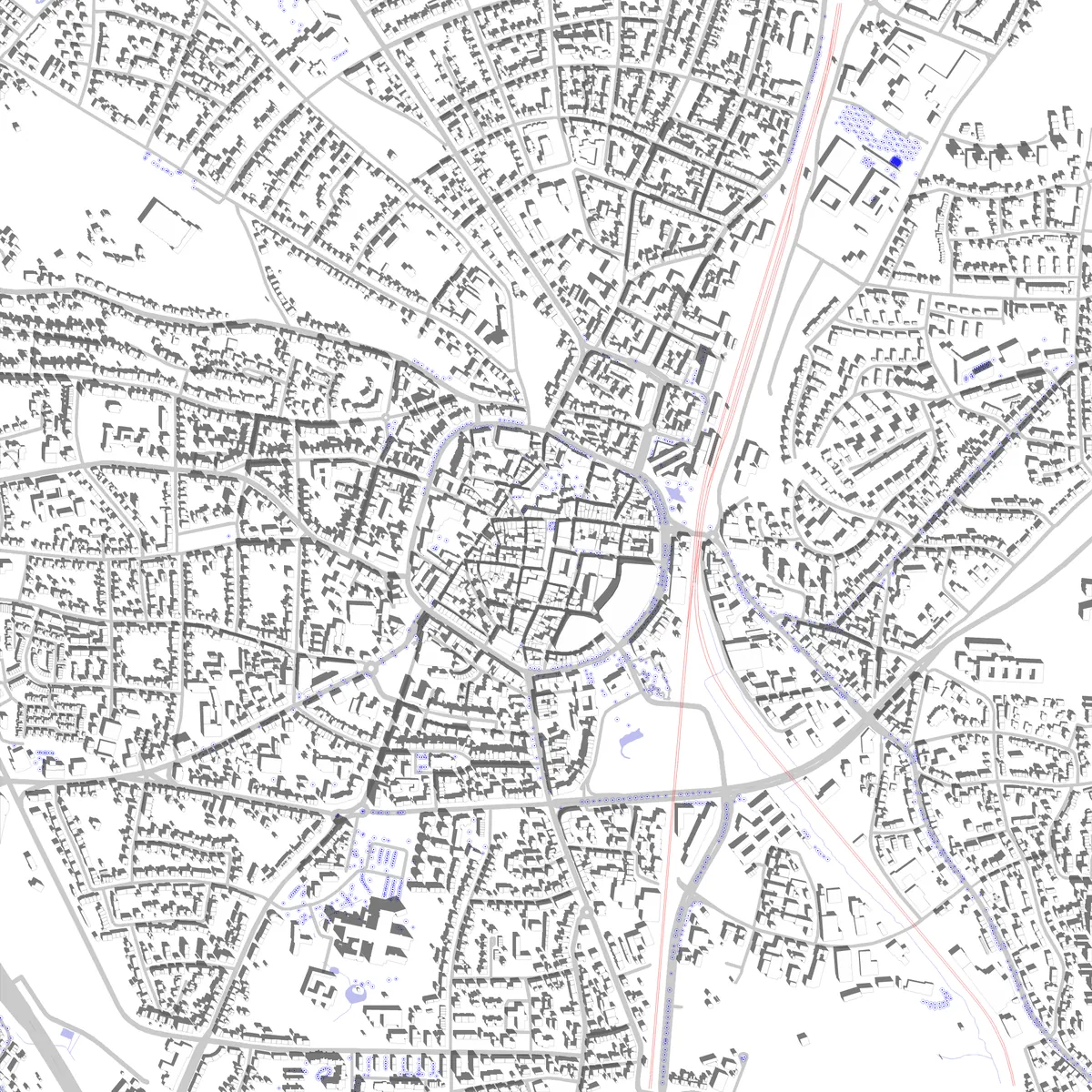 Recklinghausen site plan (2.5 km)