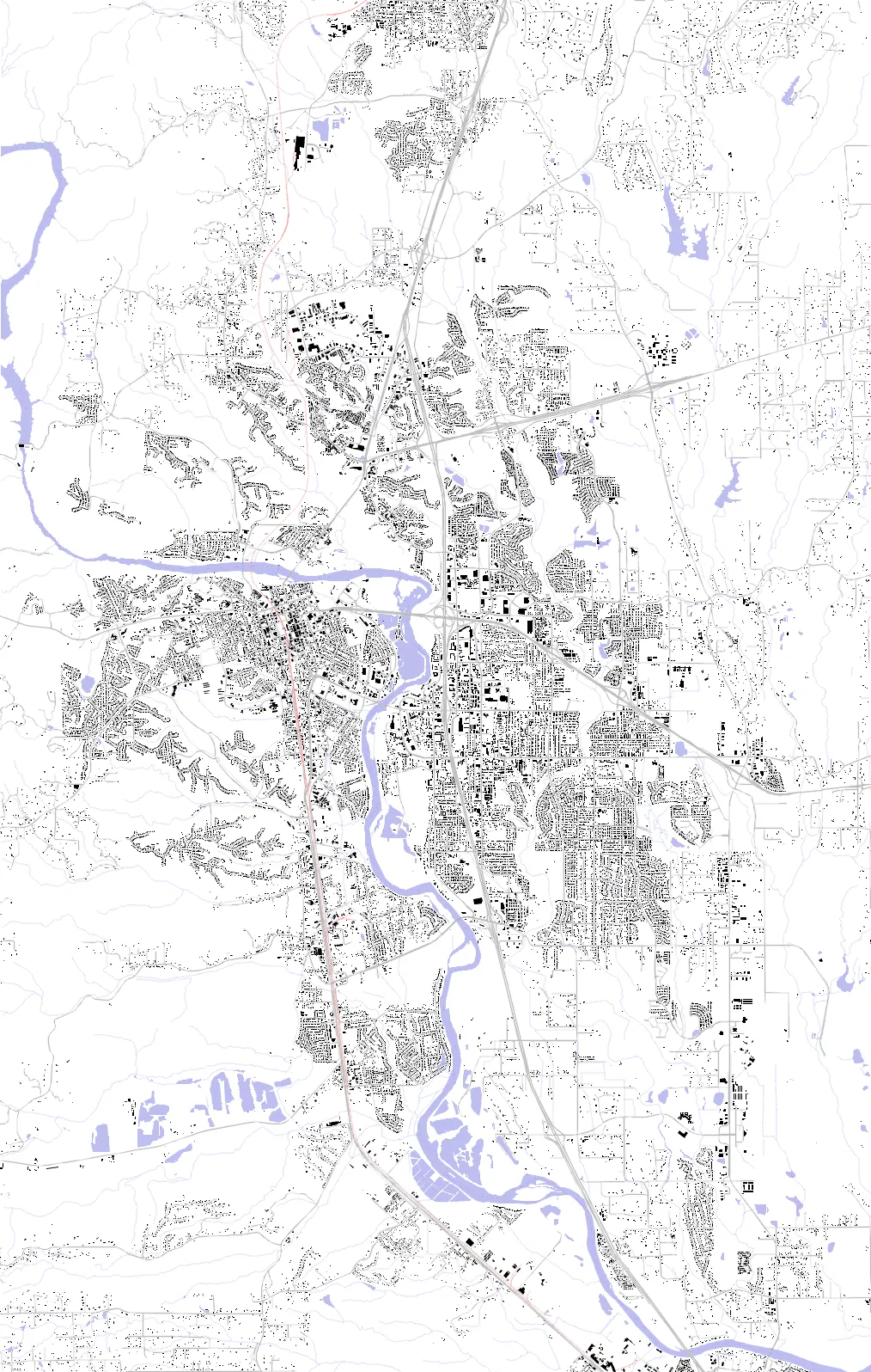 Redding figure ground plan