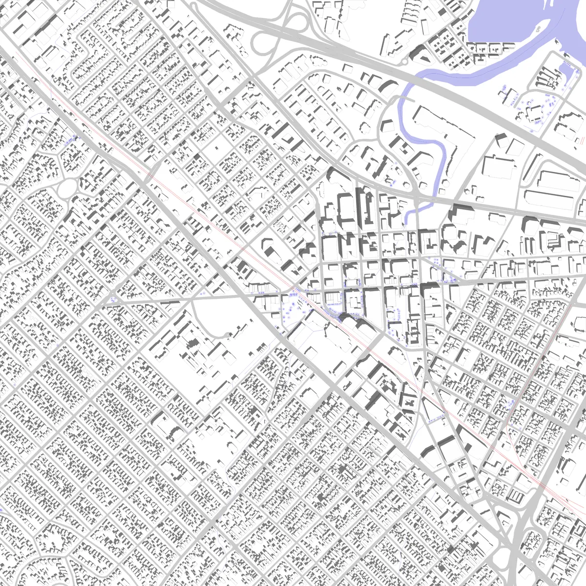 Redwood City site plan (2.5 km)