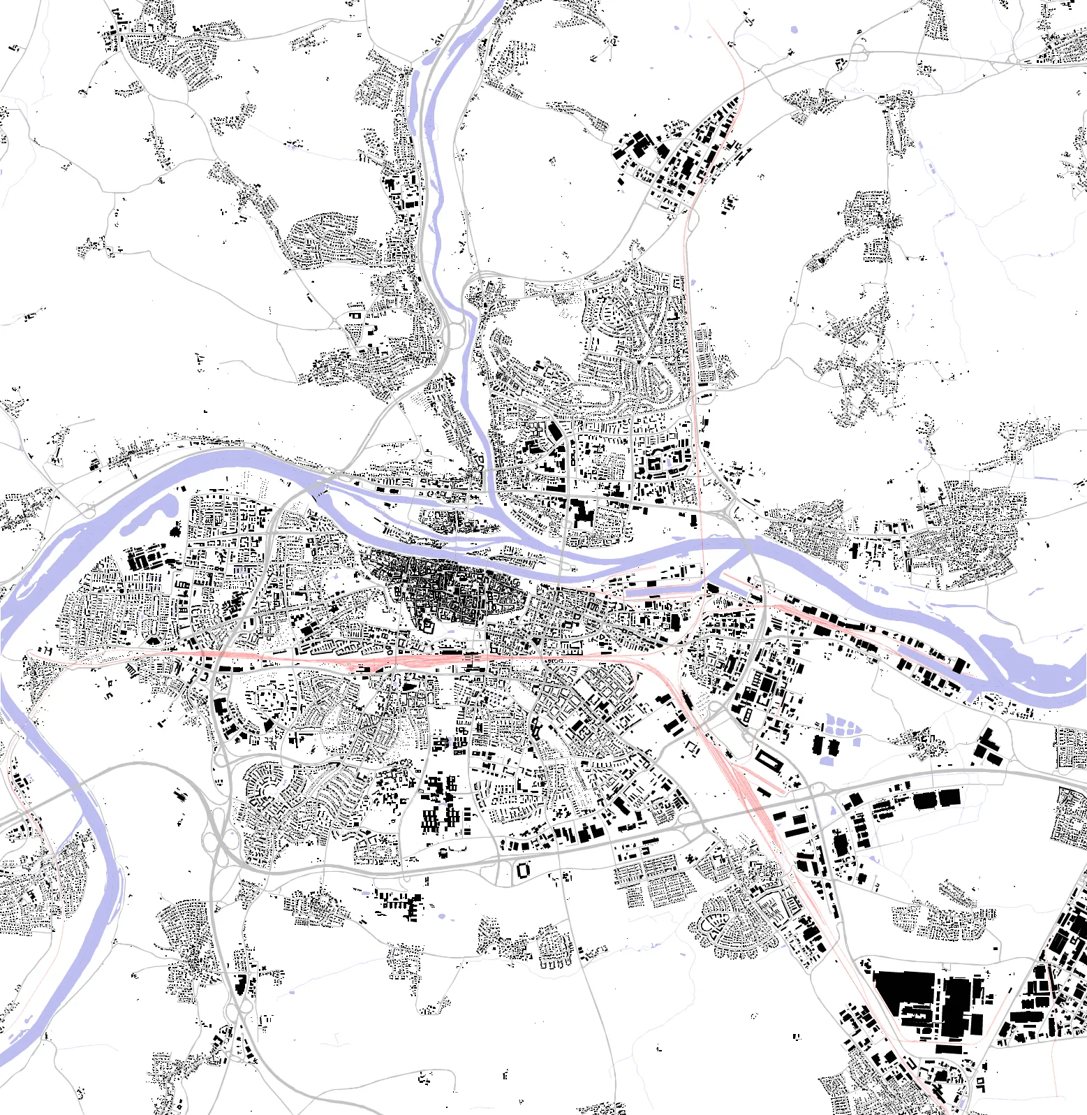 Regensburg Schwarzplan