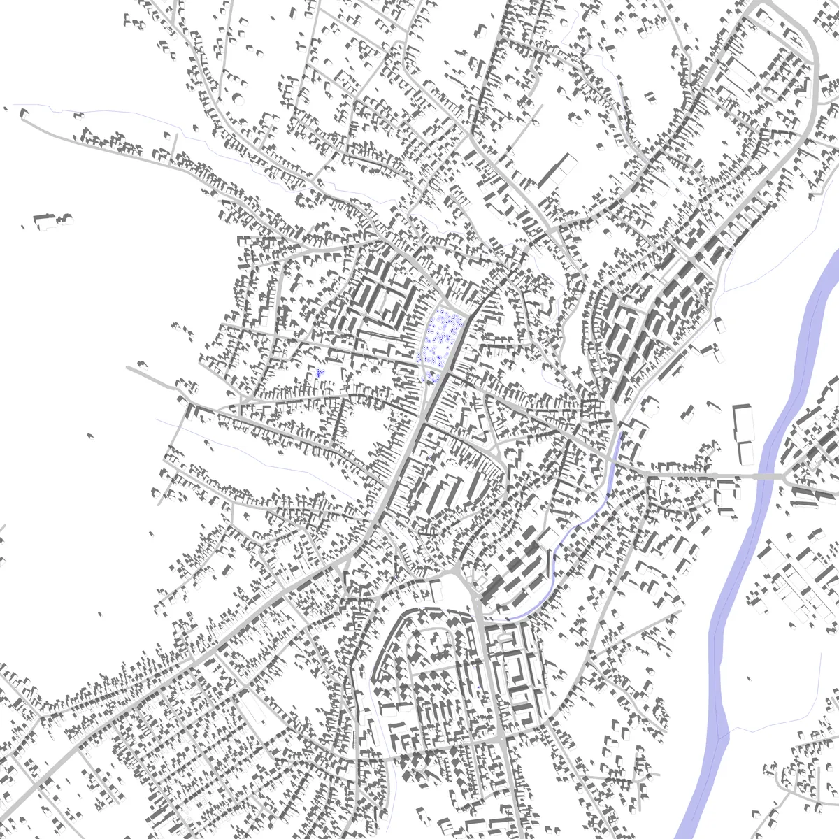 Reghin site plan (2.5 km)