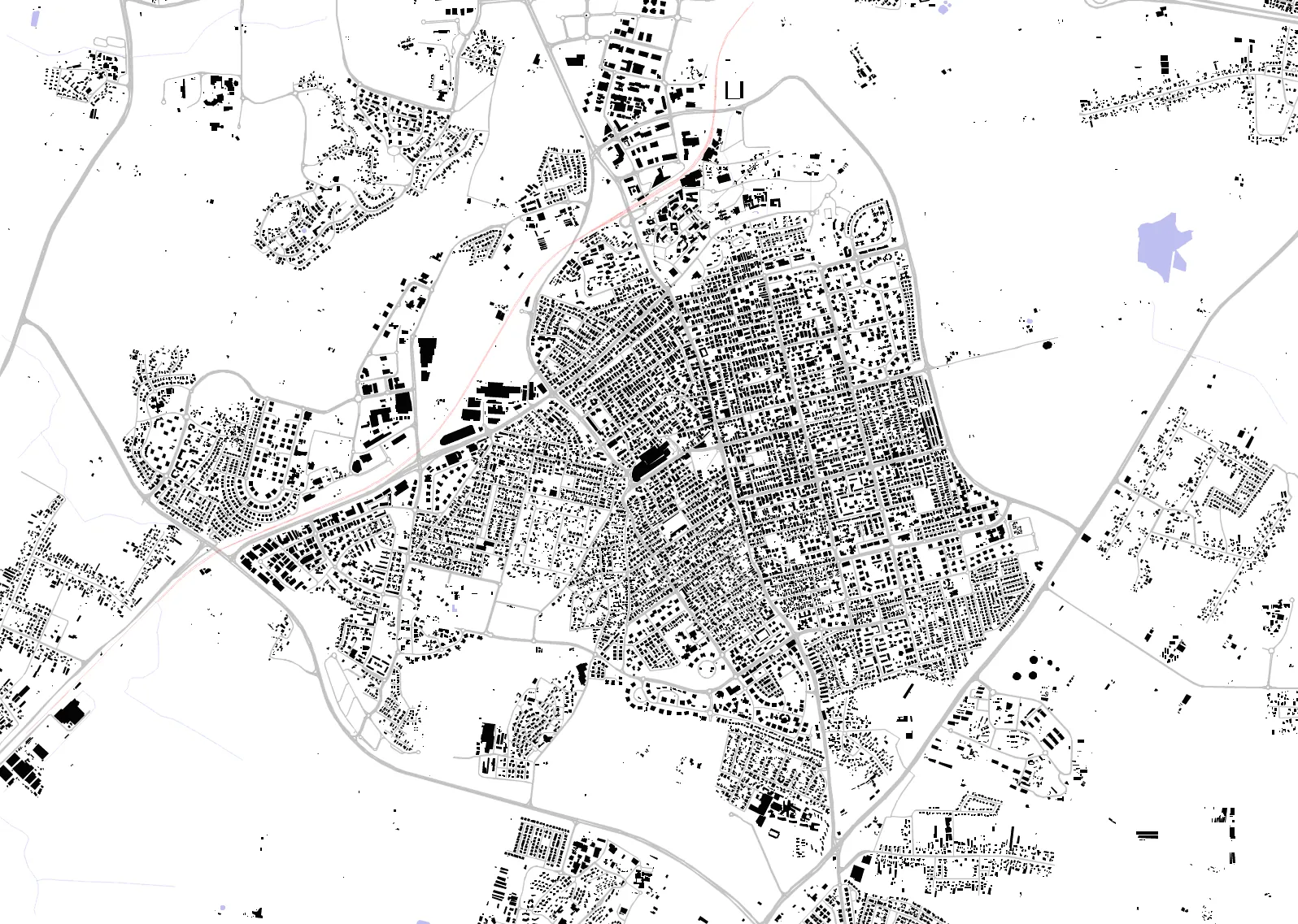 Rehovot figure ground plan
