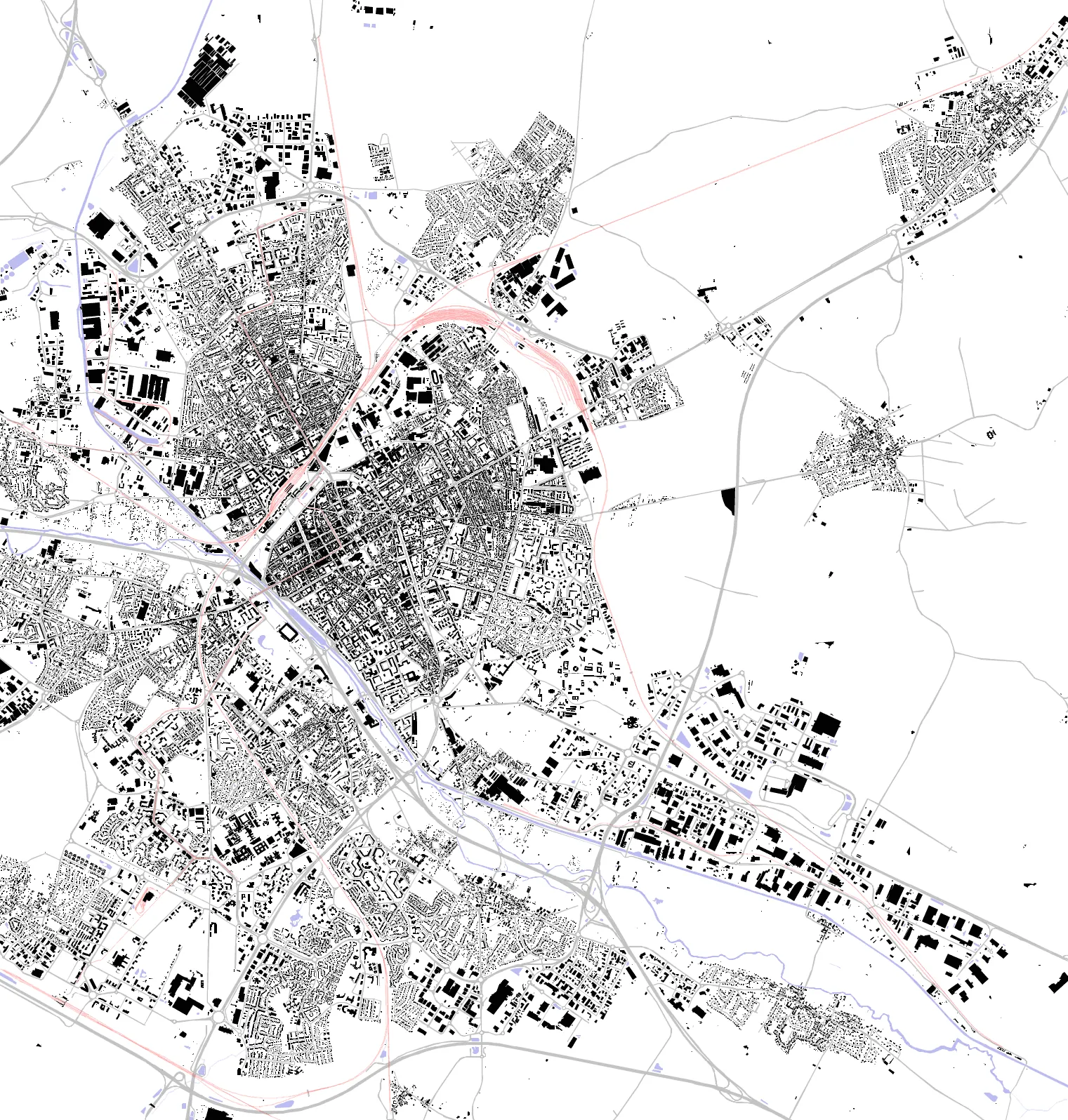Reims figure ground plan