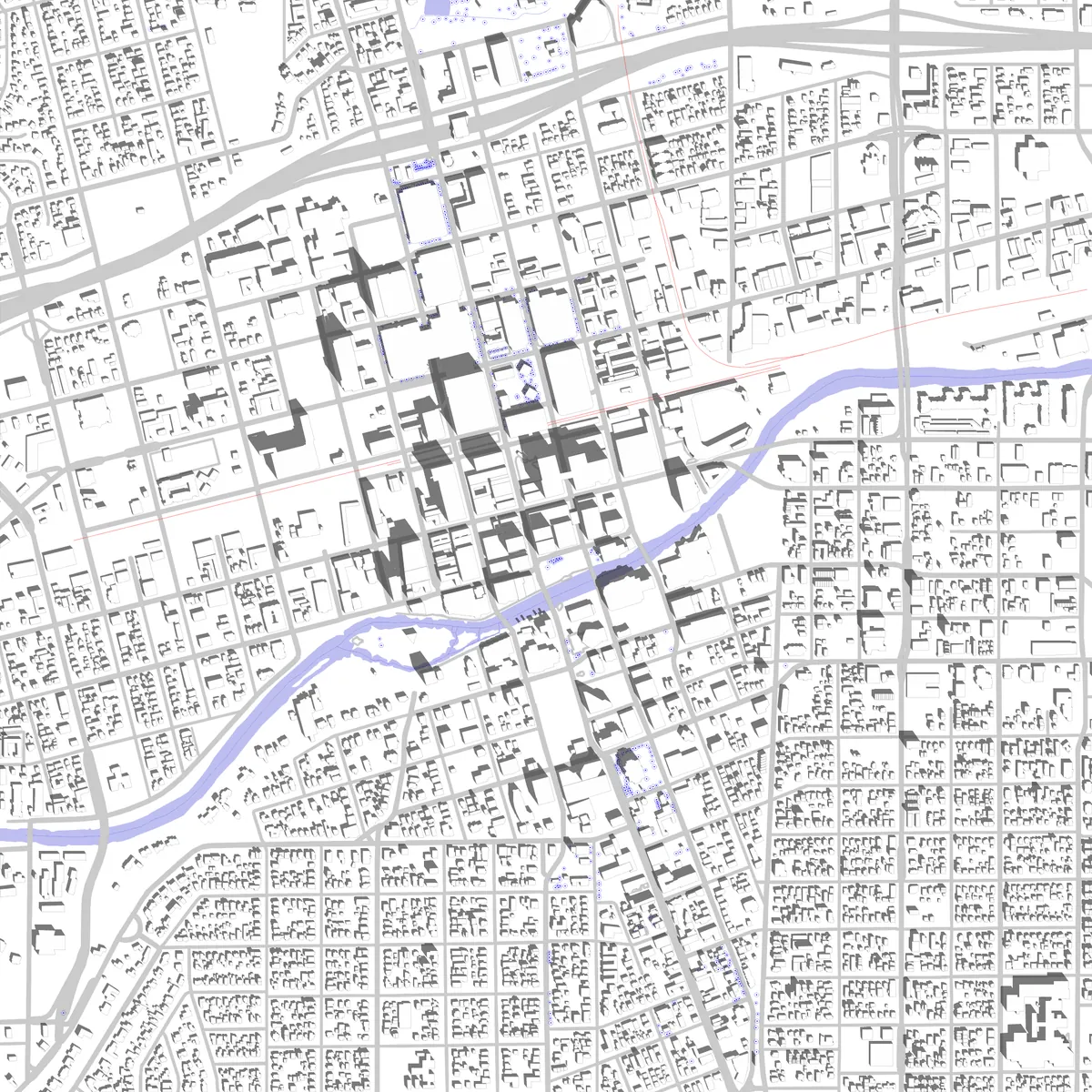 Reno site plan (2.5 km)