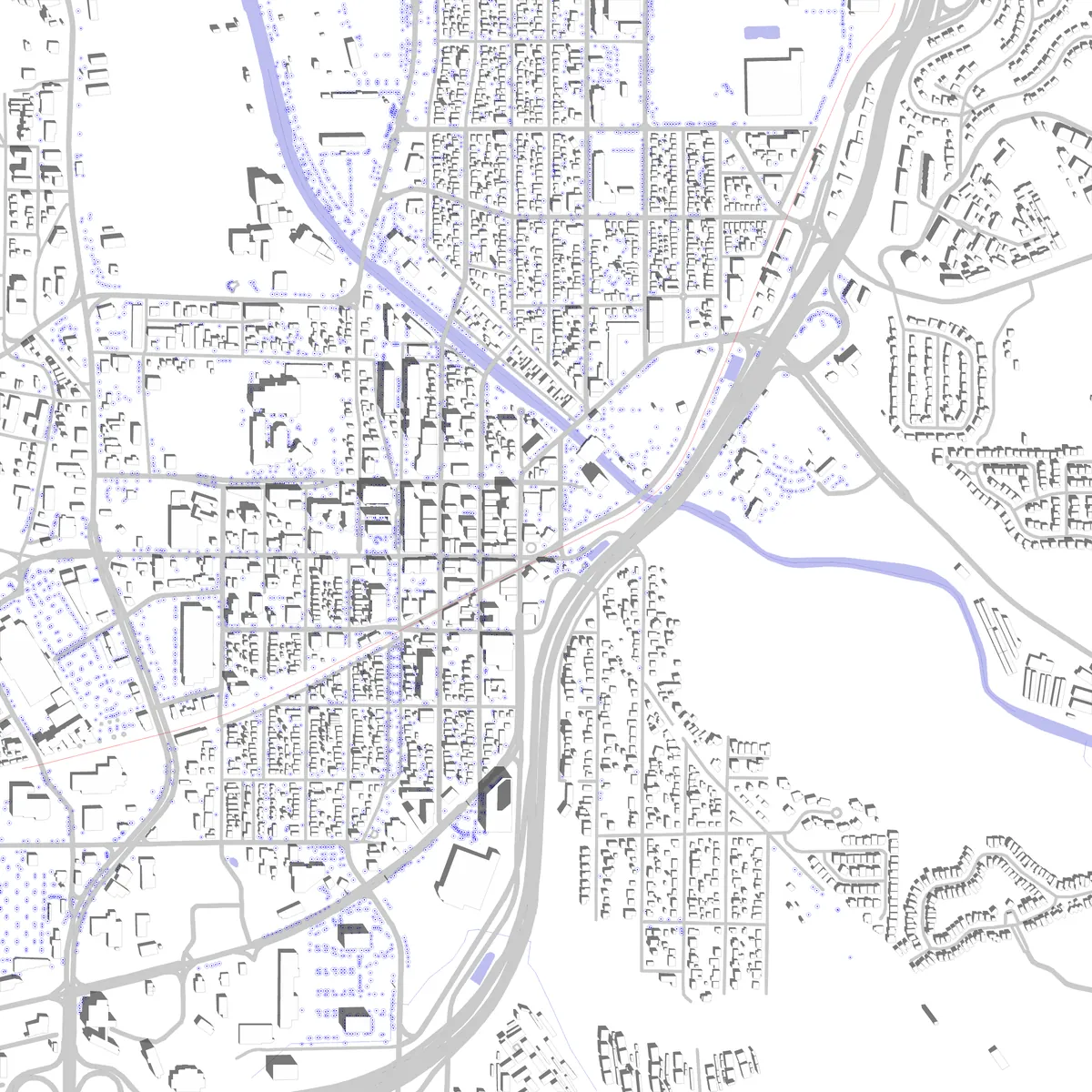 Renton site plan (2.5 km)