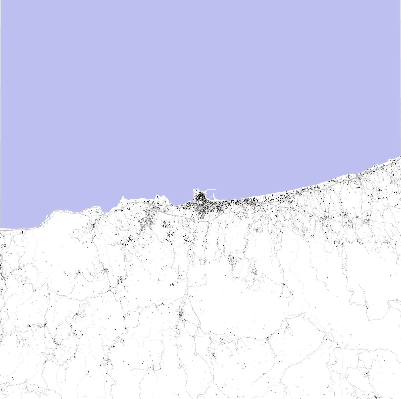 Rethymno figure ground plan