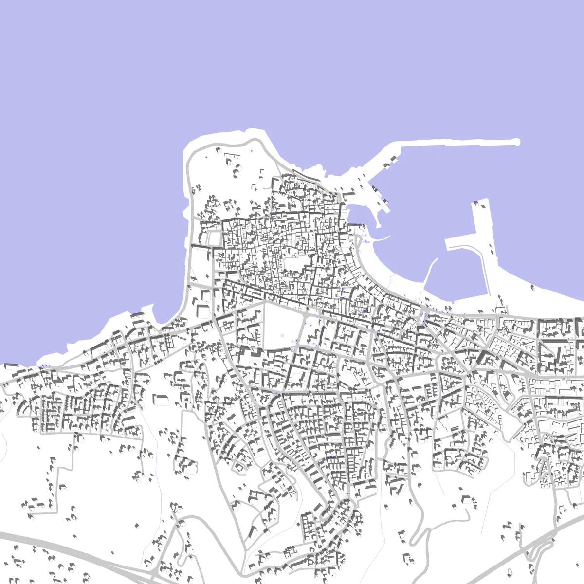Rethymno site plan (2.5 km)