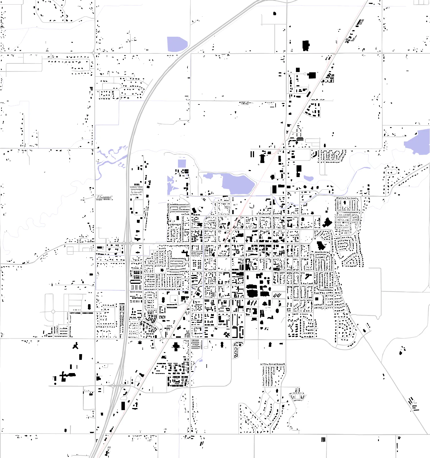 Rexburg figure ground plan