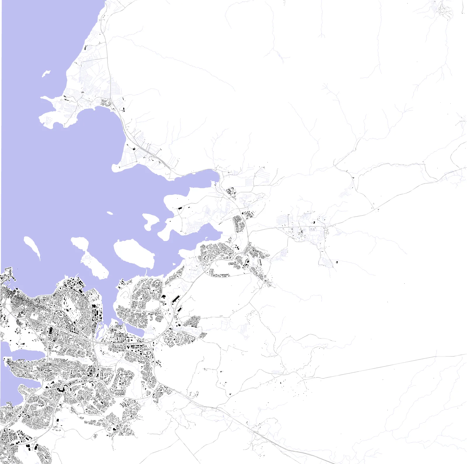 Reykjavík figure ground plan