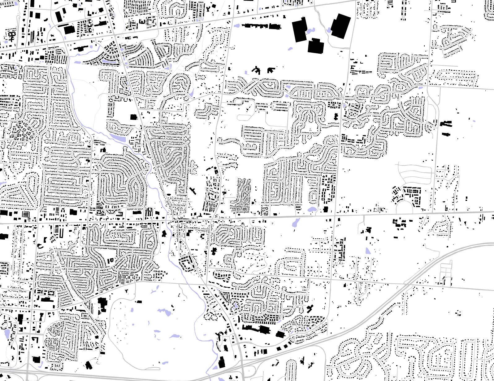 Reynoldsburg figure ground plan