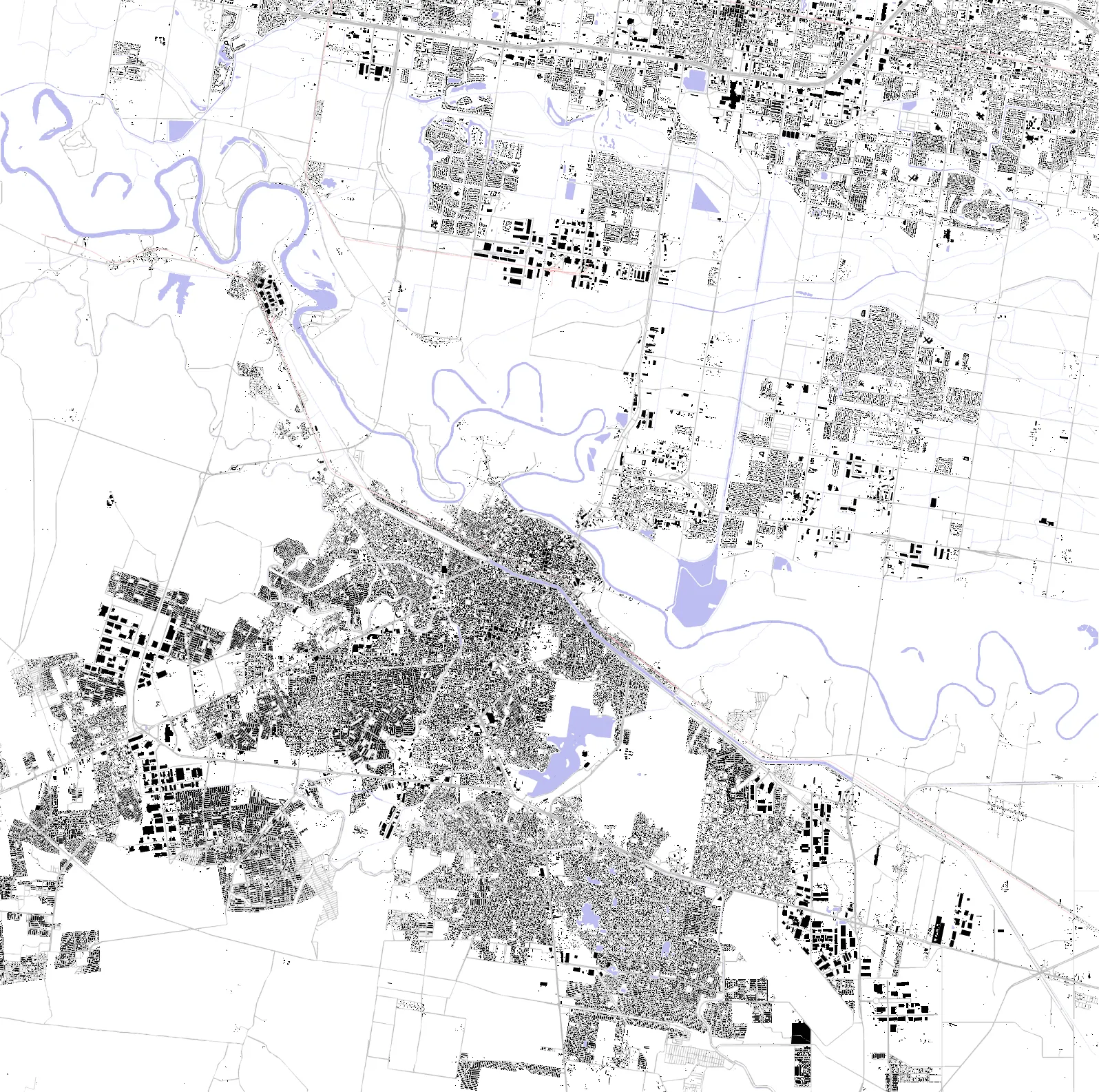 Reynosa figure ground plan