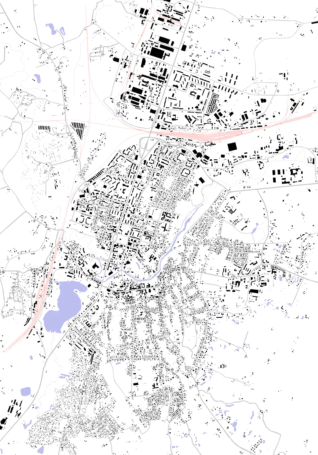 Rēzekne figure ground plan