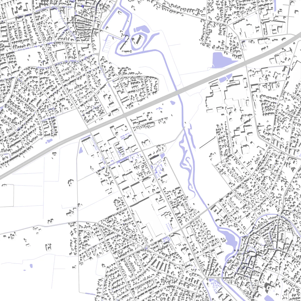 Rheda-Wiedenbrück Lageplan (2,5 km)